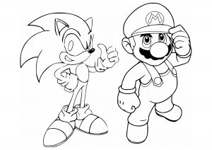 Printable coloring pages : Mario