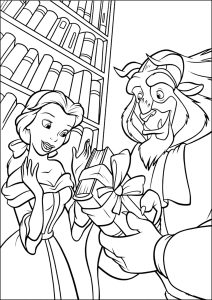 Printable coloring pages : Belle