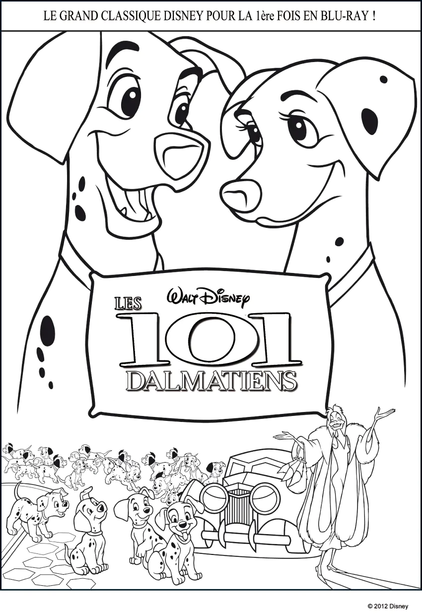 Färbung-101-Dalmatiner-Disney-3 (Ausmalbild von 101 Dalmatiner zum Ausdrucken und Ausmalen für Kinder)