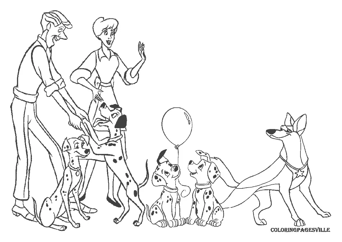Färbung-101-Dalmatiner-Disney-3 (Ausmalbild von 101 Dalmatiner zum Ausdrucken und Ausmalen für Kinder)