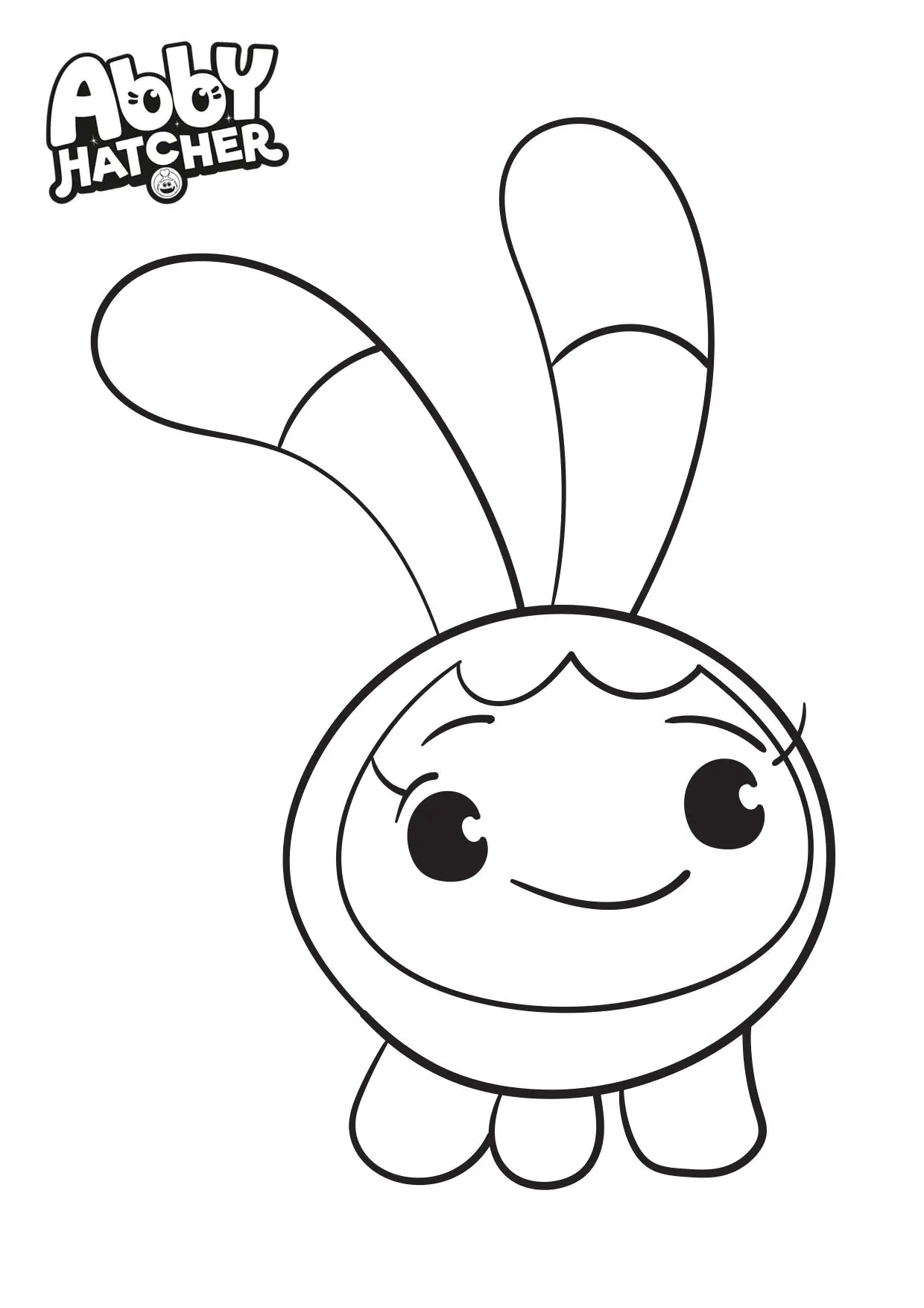 Teeny Terry lässt sich direkt als Teeny Terry übersetzen, da es sich um einen Eigennamen handelt, der in der Regel nicht übersetzt wird. (Ausmalbild von Abby Hatcher zum Ausdrucken und Ausmalen für Kinder)