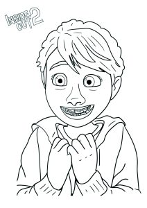 Riley ist jetzt ein Teenager. (Ausmalbild von Alles steht Kopf 2)
