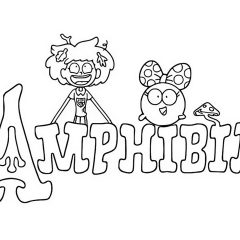 Ausmalbilder von Amphibia zum Ausdrucken und Ausmalen für Kinder