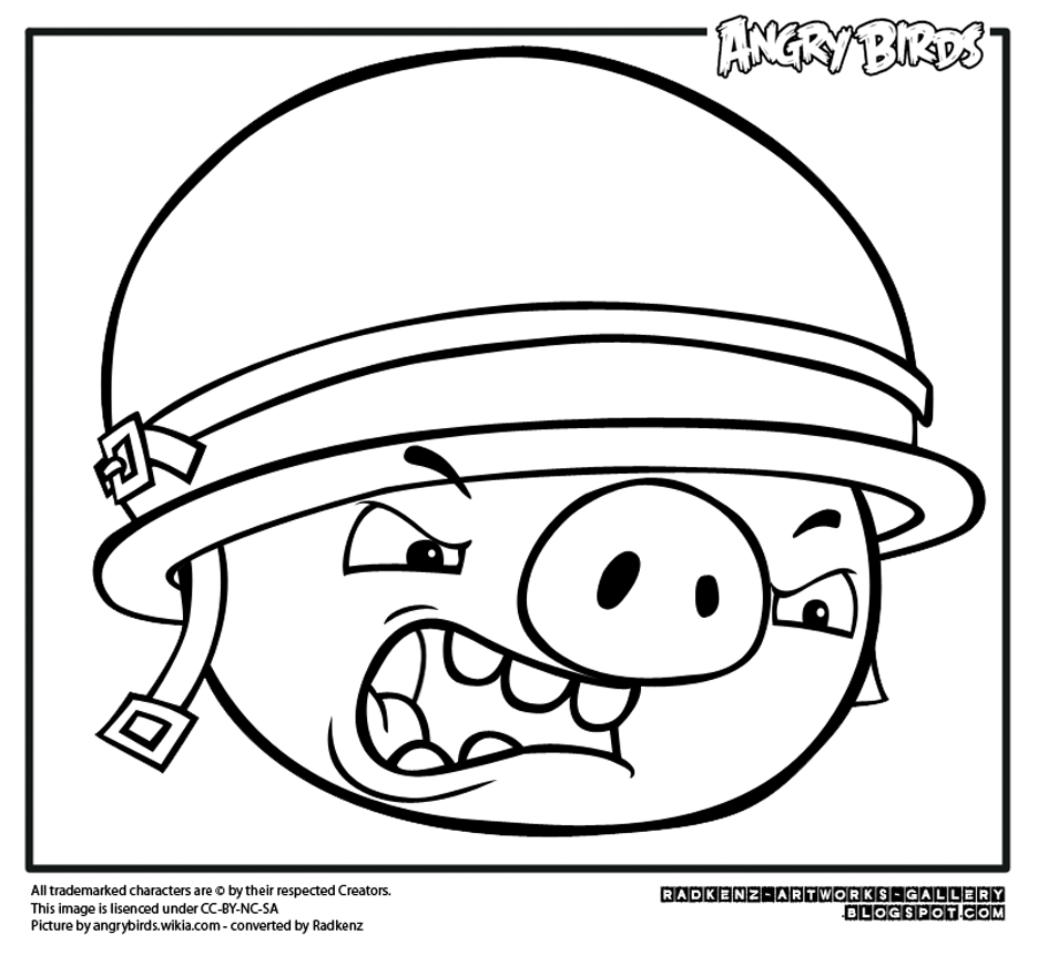 Angry Birds Ausmalbilder zum kostenlosen Ausdrucken (Ausmalbild zum Ausdrucken und Ausmalen für Kinder)