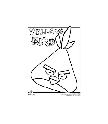 Bild von Angry Birds zum Herunterladen und Ausmalen