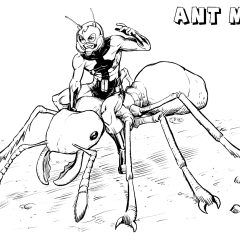 Ausmalbilder von Ant-Man zum Ausdrucken und Ausmalen für Kinder