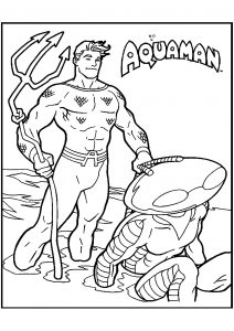 Aquaman coloring pages Unique Their Own Each the World S Greatest Superheroes is A force to (Ausmalbild)