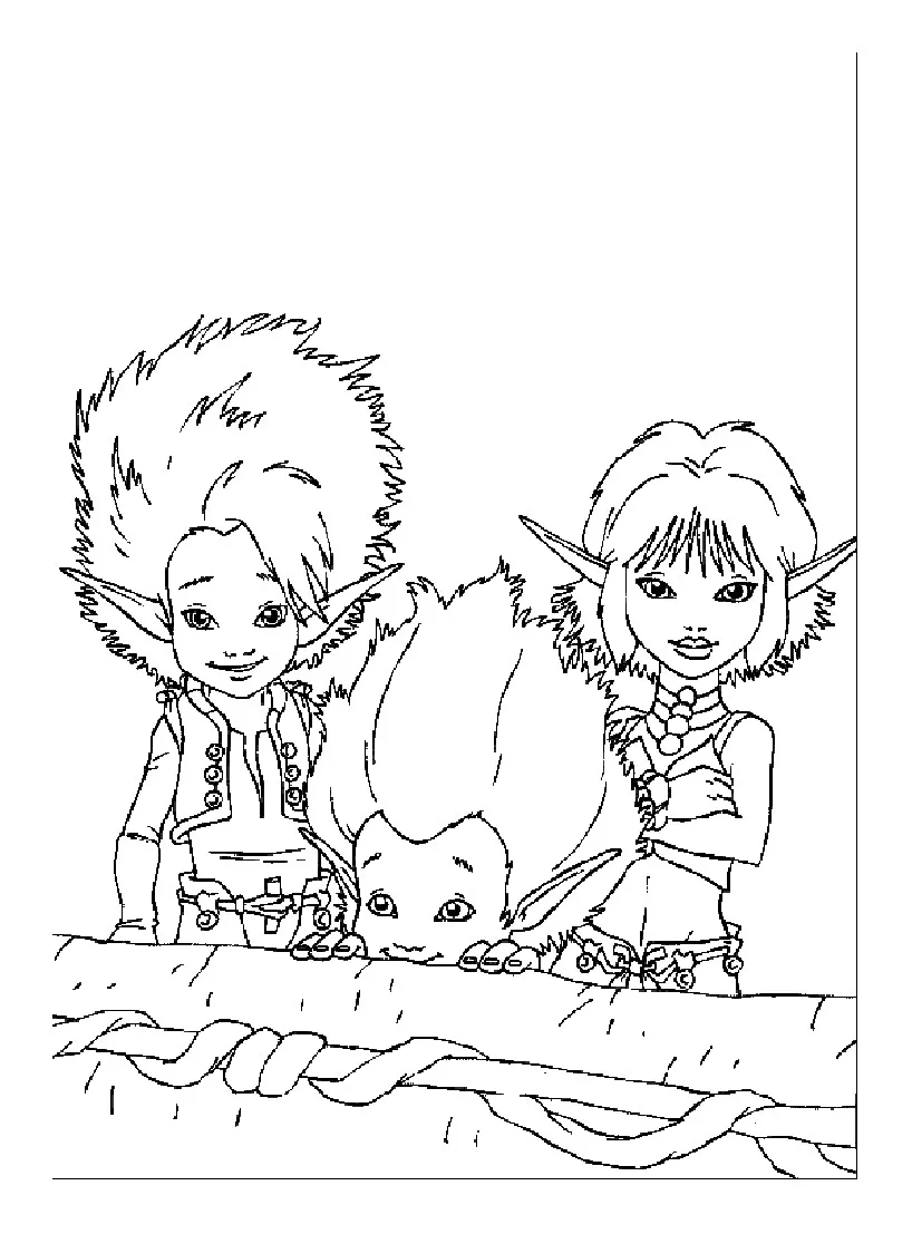 Ausmalbilder von Arthur und die Minimoys für Kinder (Ausmalbild zum Ausdrucken und Ausmalen für Kinder)