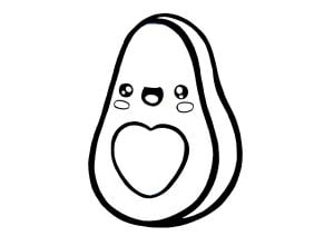 Sehr einfaches Ausmalen von Avocado