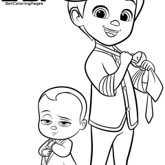 Ausmalbilder von Baby Boss zum Ausdrucken und Ausmalen für Kinder