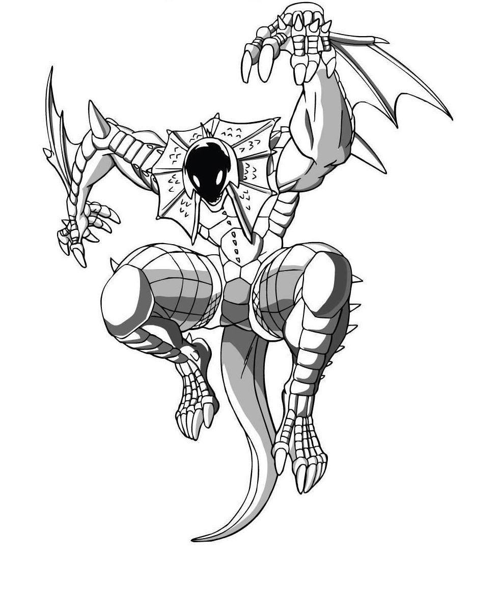 Bakugan Coloriage zum Ausdrucken für Kinder (Ausmalbild zum Ausdrucken und Ausmalen für Kinder)