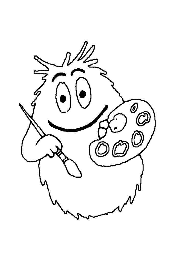 Barbapapa Ausmalbilder zum Ausmalen für Kinder