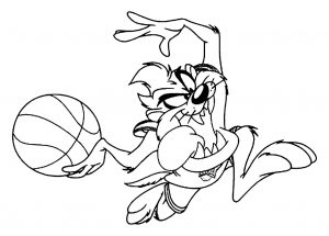 Basketball Coloriage zum Ausdrucken (Ausmalbild)