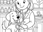 Ausmalbilder von Berufe zum Ausdrucken und Ausmalen für Kinder