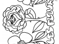 Ausmalbilder von Blumen zum Ausmalen für Kinder