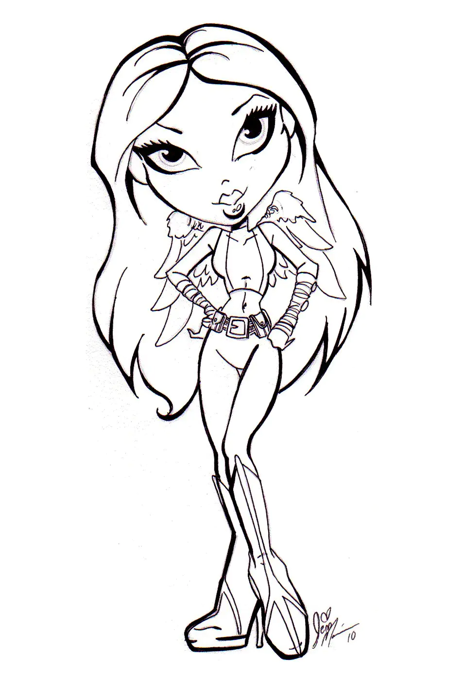 Bratz Ausmalbilder für Kinder (Ausmalbild zum Ausdrucken und Ausmalen für Kinder)
