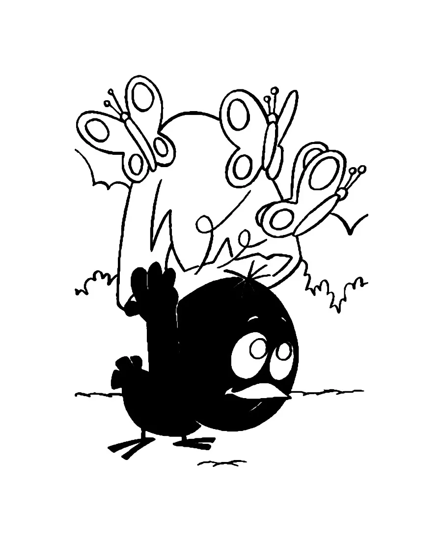 Calimero Coloriage zum Ausdrucken für Kinder (Ausmalbild zum Ausdrucken und Ausmalen für Kinder)