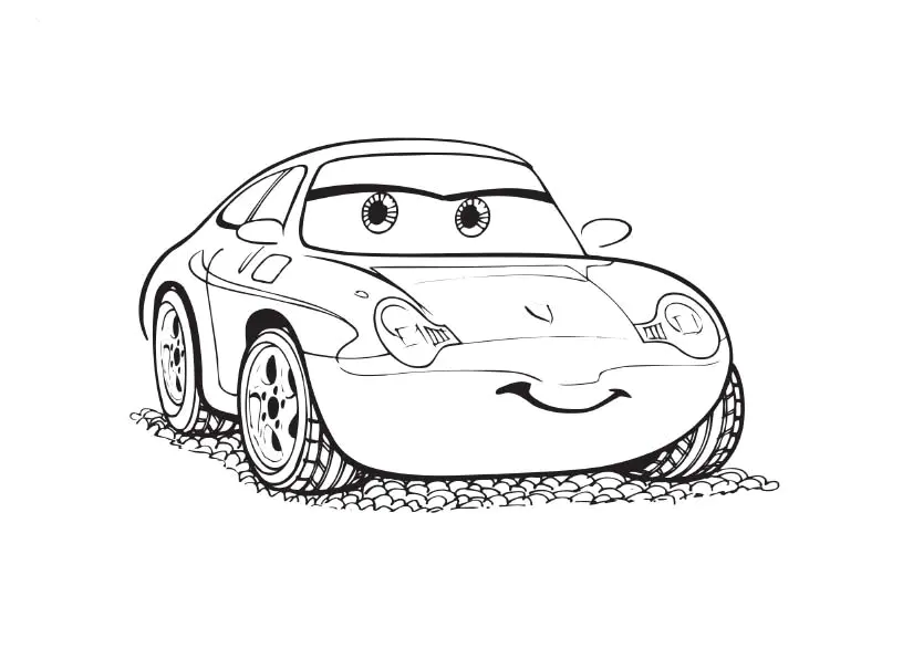 Bild von Cars zum Ausdrucken und Ausmalen
