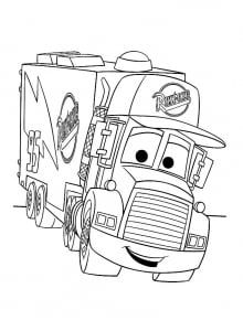 Kostenloses Ausmalbild von Cars zum Ausmalen
