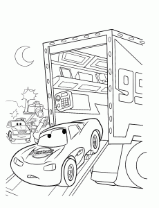 Cars Coloriage zum Herunterladen (Ausmalbild)