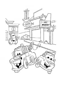 Cars Coloriage zum kostenlosen Ausdrucken (Ausmalbild)