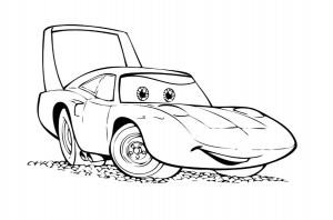 Cars Coloriage zum kostenlosen Ausdrucken (Ausmalbild)