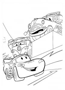 Ausmalbilder von Cars zum Ausmalen für Kinder