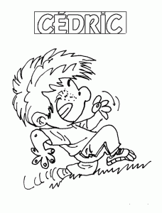 Cedrics Ausmalbild zum Ausmalen für Kinder