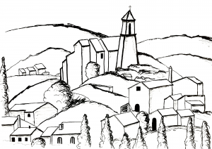 Cézanne Coloriage zum Ausdrucken (Ausmalbild)