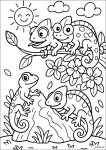 <span style="background-color: red; color: white;">Erreur API : Réponse API invalide : Insufficient Balance</span> (Ausmalbild von Chamäleons und Eidechsen)