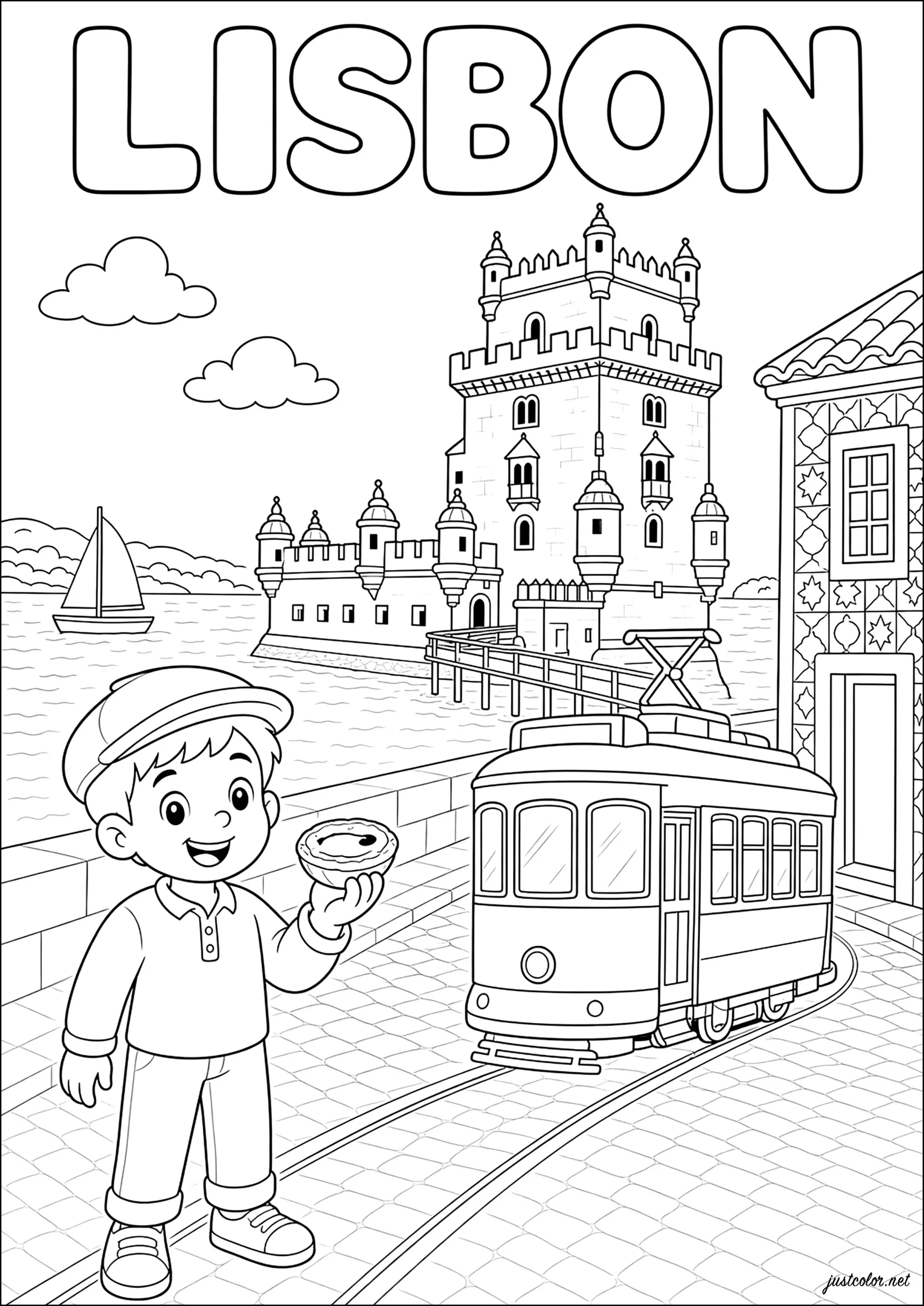 Kostenlose Ausmalbilder von cities für Kinder (Ausmalbild zum Ausdrucken und Ausmalen für Kinder)