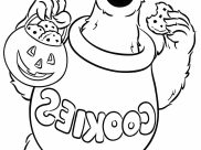 Ausmalbilder von Cookie Monster zum Ausdrucken und Ausmalen für Kinder