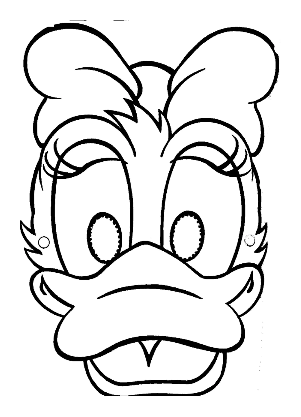 Ausmalbilder von Daisy Duck zum Ausmalen für Kinder