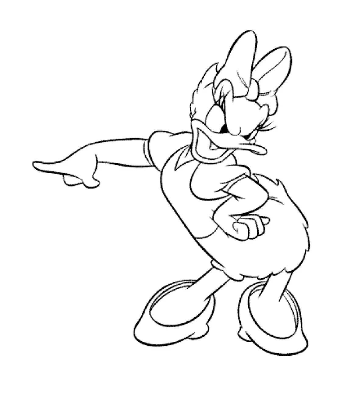 Bild von Daisy Duck zum Herunterladen und Ausmalen