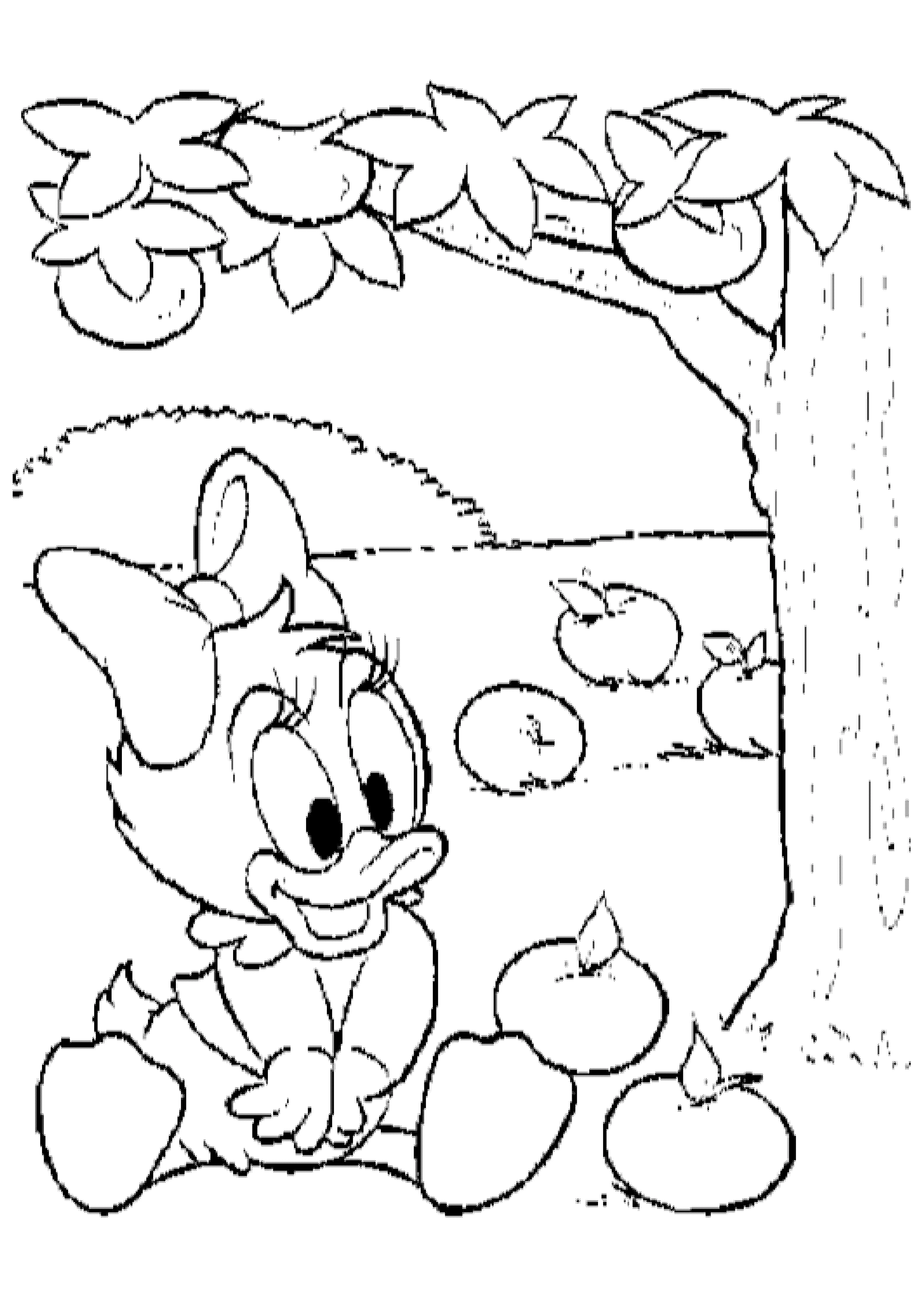 Kostenlose Daisy Duck-Zeichnung zum Ausdrucken und Ausmalen