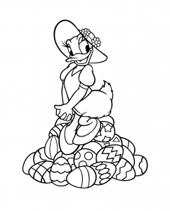 Ausmalbilder von Daisy Duck zum Ausmalen für Kinder