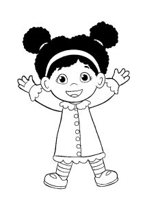 Fräulein Elaina (Ausmalbild von Danys Dorf)