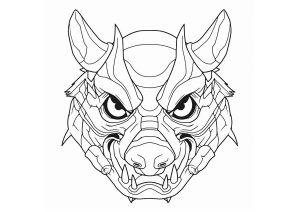 Seltsame Kreatur (Demon Slayer) (Ausmalbild)