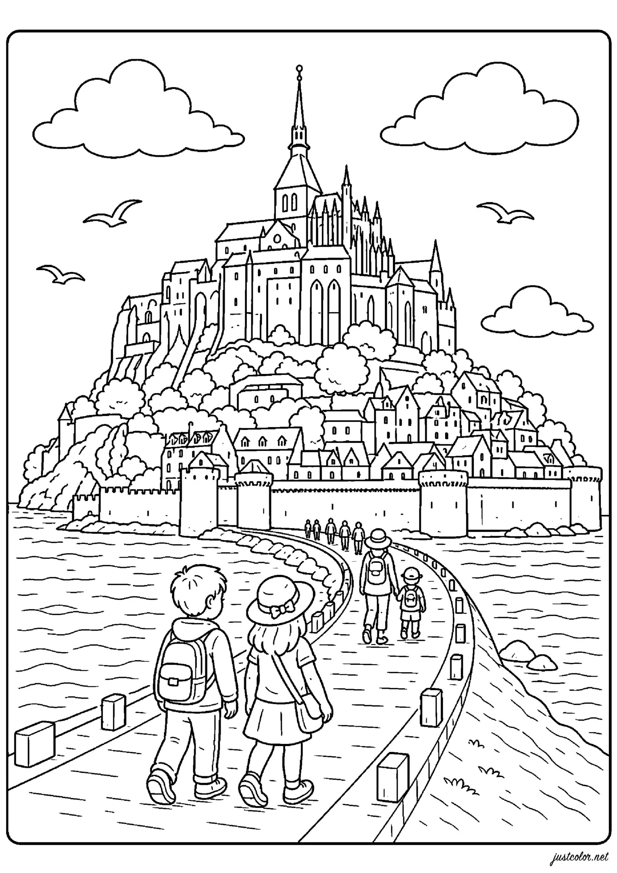 Kostenlose Ausmalbilder von denkmaeler für Kinder (Ausmalbild zum Ausdrucken und Ausmalen für Kinder)