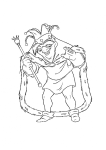 Le Bossu de Notre-Dame Coloriage zum kostenlosen Herunterladen (Ausmalbild von Der Gloeckner von Notre Dame)