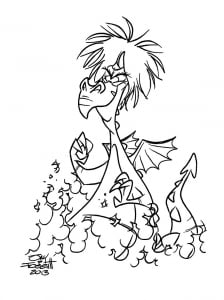 Merlin der Zauberer (Disney) kostenlos zum Ausmalen (Ausmalbild von Die Hexe und der Zauberer)