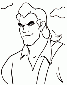 Die Schöne und das Biest Coloriage zum Ausdrucken (Ausmalbild)