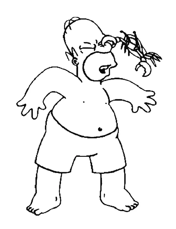 Die Simpsons Coloriage zum Herunterladen (Ausmalbild zum Ausdrucken und Ausmalen für Kinder)