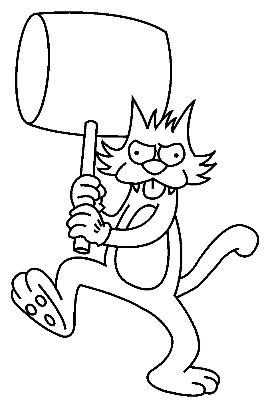 Bild von Die Simpsons zum Herunterladen und Ausmalen