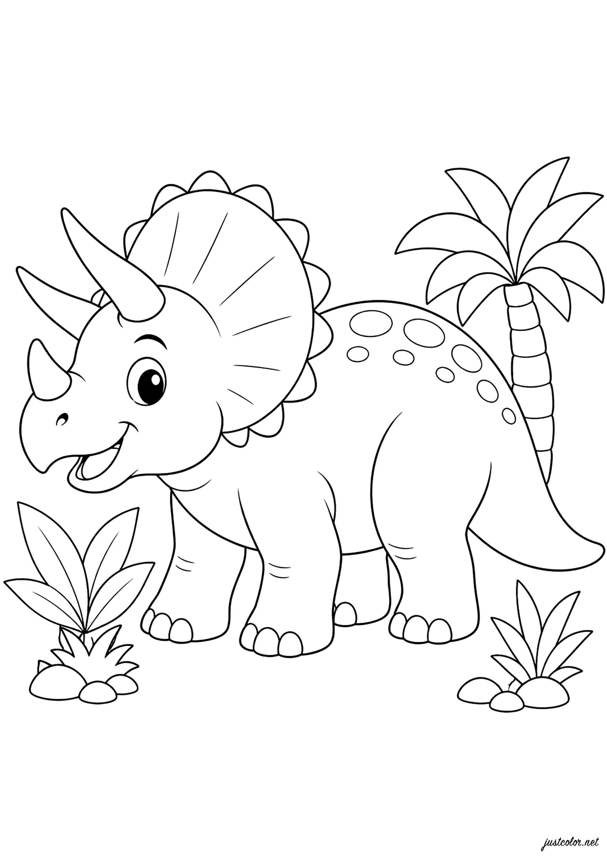 Kostenlose Ausmalbilder von dinosaurier zum Herunterladen (Ausmalbild zum Ausdrucken und Ausmalen für Kinder)