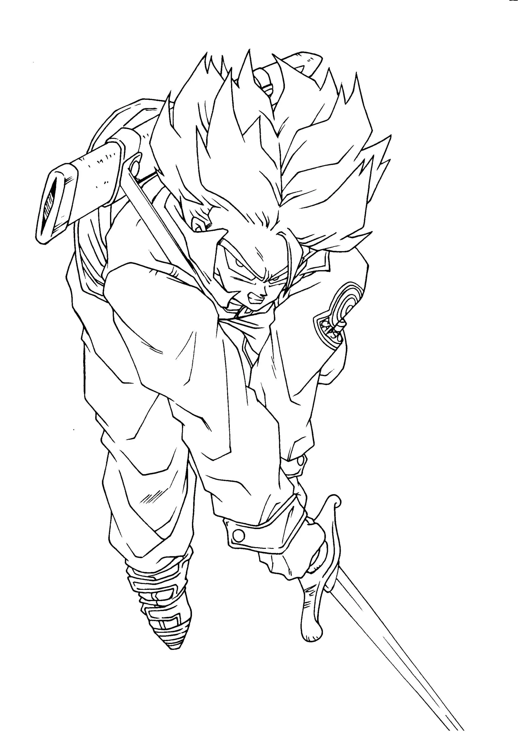 Coloriages-dragon-ball-z-7 (Ausmalbild von Dragon Ball zum Ausdrucken und Ausmalen für Kinder)