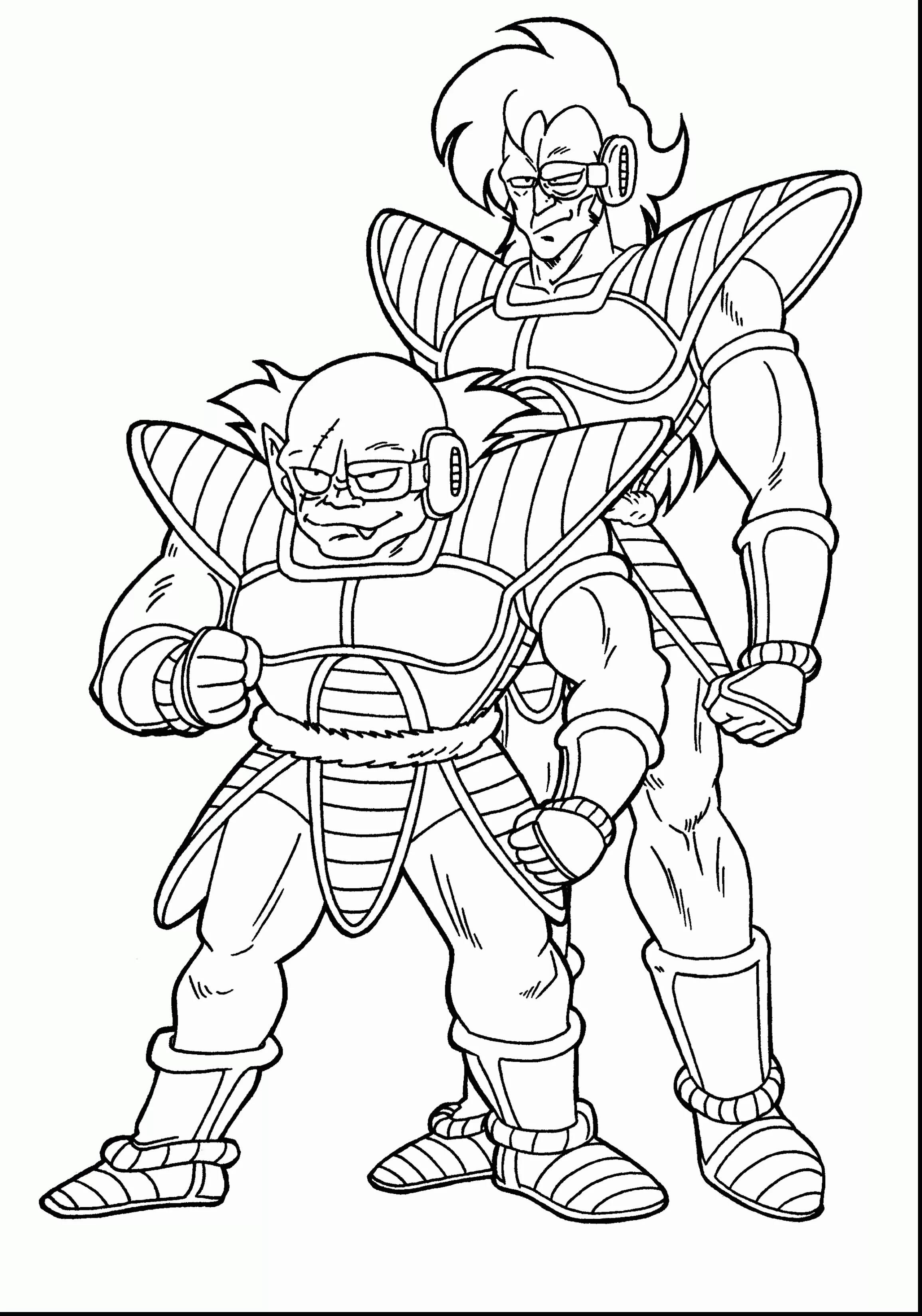 Kostenlose Malvorlage für Kinder mit Dragon Ball zum Ausdrucken