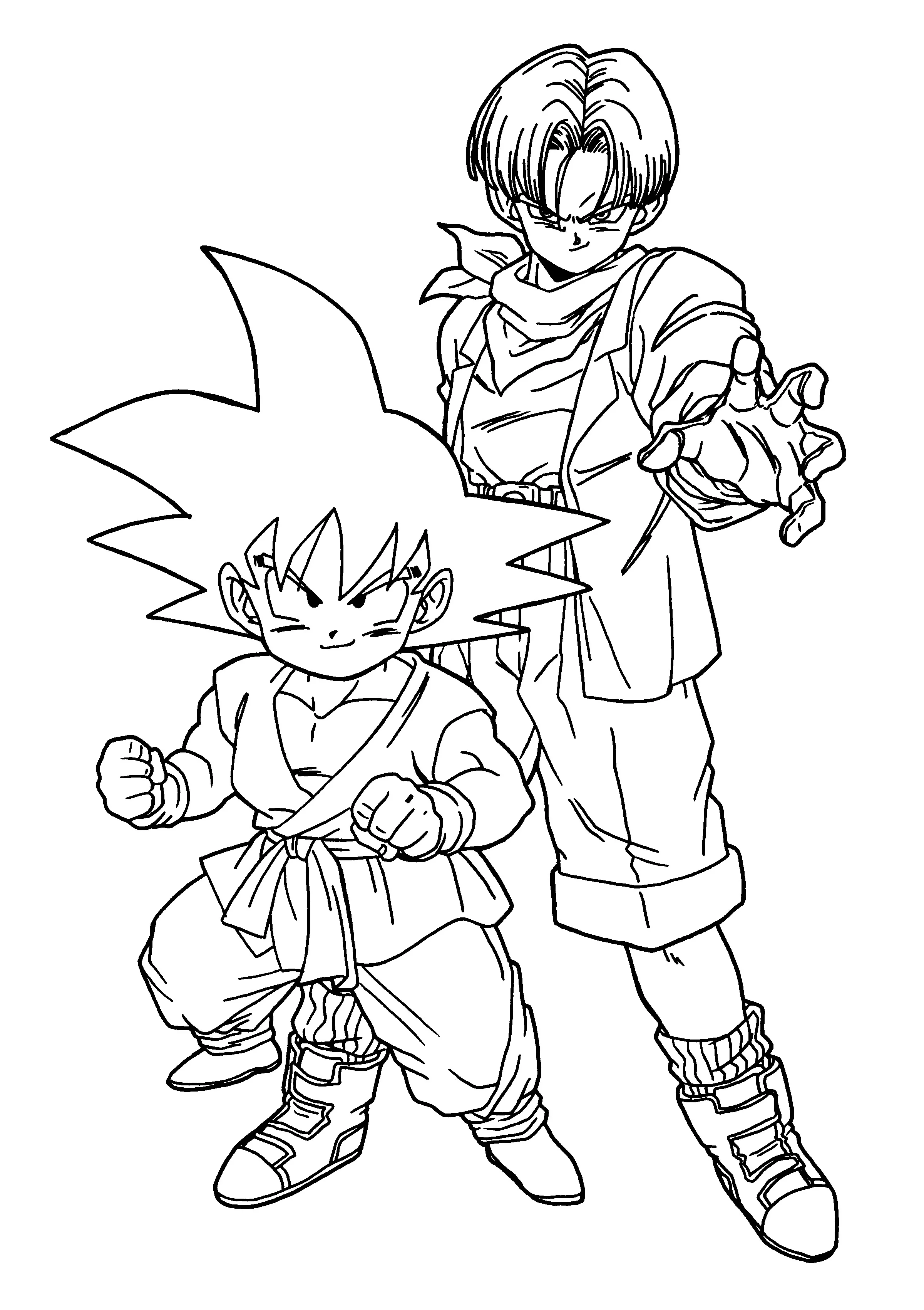 Coloriages-dragon-ball-z-6 (Ausmalbild von Dragon Ball zum Ausdrucken und Ausmalen für Kinder)