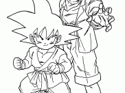 Ausmalbilder von Dragon Ball zum Ausdrucken und Ausmalen für Kinder