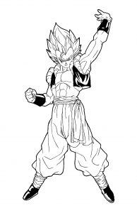 Malvorlage für Kinder mit Dragon Ball zum Herunterladen